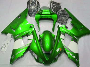 00-01 Elektrisches Grün & Weiß R1 Motorrad Verkleidung