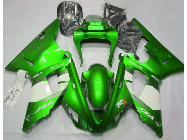 00-01 Elektrisches Grün & Weiß R1 Motorrad Verkleidung 00-01 Elektrisches Grün & Weiß R1 Motorrad Verkleidung