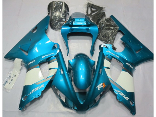 00-01 Hellblau & Weiß R1 Motorrad Verkleidung 00-01 Hellblau & Weiß R1 Motorrad Verkleidung