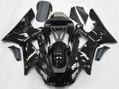 00-01 Schwarz Glänzend Stil R1 Motorrad Verkleidung