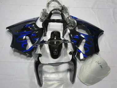 00-02 Blaue Flamme ZX6R Motorrad Verkleidung