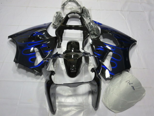 00-02 Blaue Flamme ZX6R Motorrad Verkleidung