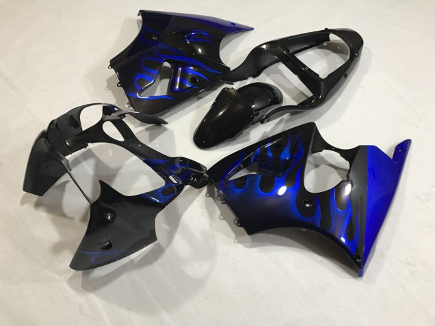 00-02 Blaues Flame-Kit ZX6R Motorrad Verkleidung 00-02 Blaues Flame-Kit ZX6R Motorrad Verkleidung