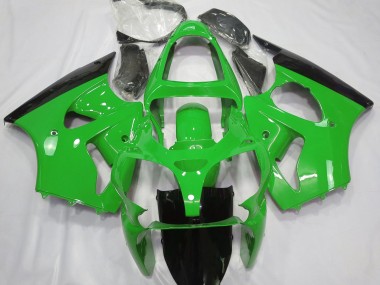 00-02 Glänzend Grün & Schwarz ZX6R Motorrad Verkleidung
