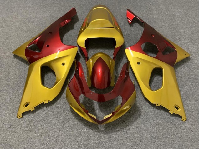 00-02 Gold & Rot GSXR 1000 Motorrad Verkleidung 00-02 Gold & Rot GSXR 1000 Motorrad Verkleidung