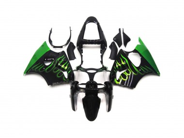 00-02 Grün Glänzend Flame Uni ZX6R Motorrad Verkleidung