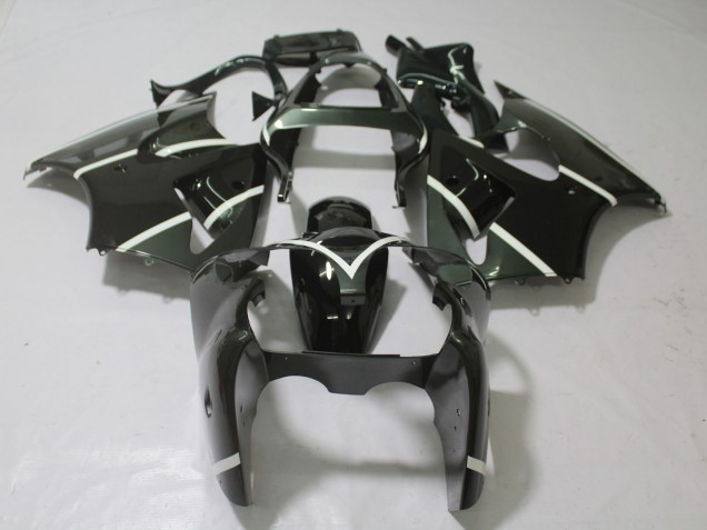 00-02 Metallic Grau & Schwarz ZX6R Motorrad Verkleidung 00-02 Metallic Grau & Schwarz ZX6R Motorrad Verkleidung