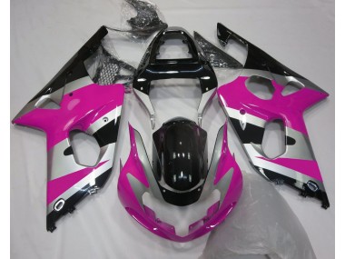 00-02 Rosa-Silber-Stil OEM GSXR 1000 Motorrad Verkleidung