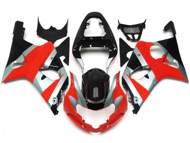 00-02 Rot Glänzend OEM-Stil-Kit GSXR 1000 Motorrad Verkleidung