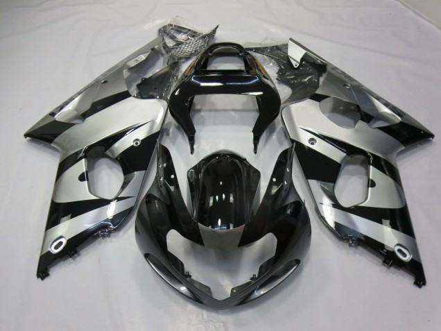 00-02 Silber & Schwarz GSXR 1000 Motorrad Verkleidung