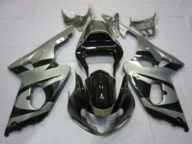 00-02 Silber & Schwarz OEM Stil GSXR 1000 Motorrad Verkleidung 00-02 Silber & Schwarz OEM Stil GSXR 1000 Motorrad Verkleidung