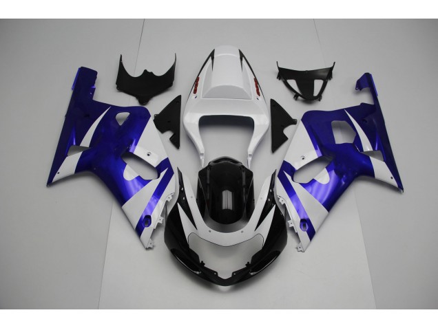 01-03 Weiß & Blau GSXR 600-750 Motorrad Verkleidung