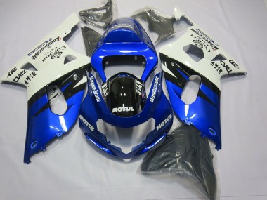 01-03 Blau & Schwarz GSXR 600-750 Motorrad Verkleidung