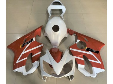 01-03 Glänzend Weiß & Orange CBR600 F4i Motorrad Verkleidung