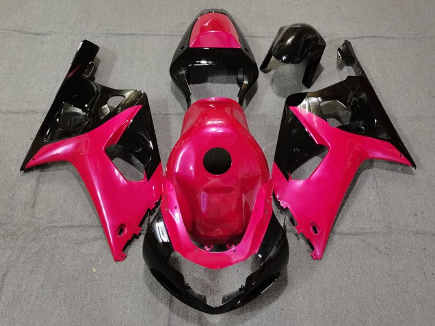 01-03 Glanzrosa & Schwarz GSXR 600-750 Motorrad Verkleidung 01-03 Glanzrosa & Schwarz GSXR 600-750 Motorrad Verkleidung