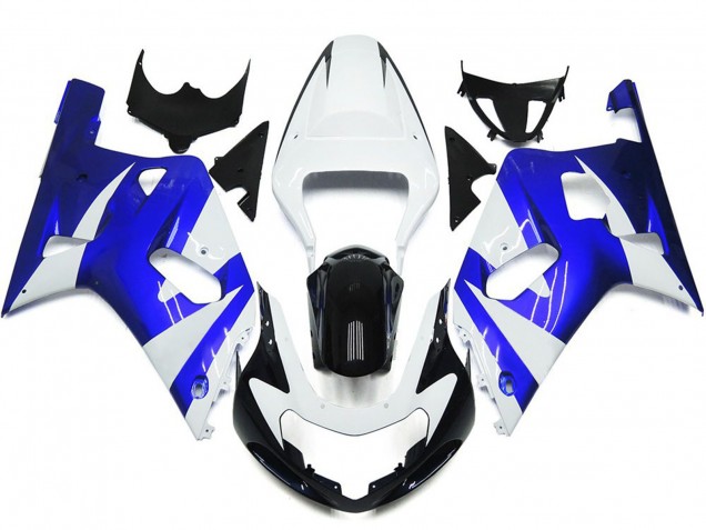 01-03 Leuchtend Blau & Weiß OEM Stil GSXR 600-750 Motorrad Verkleidung