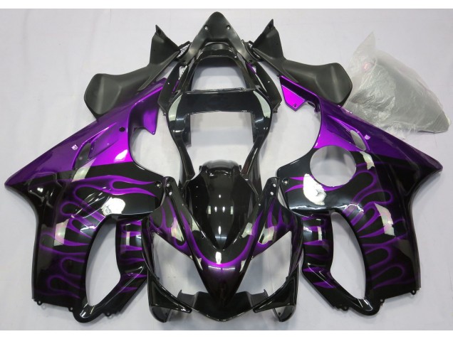 01-03 Lila Flamme CBR600 F4i Motorrad Verkleidung 01-03 Lila Flamme CBR600 F4i Motorrad Verkleidung