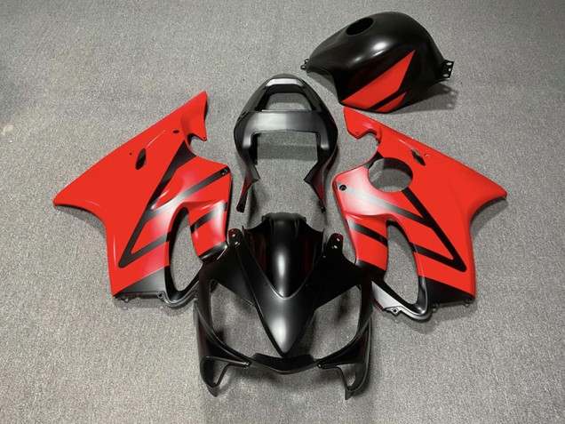 01-03 Matt Schwarz & Rot CBR600 F4i Motorrad Verkleidung 01-03 Matt Schwarz & Rot CBR600 F4i Motorrad Verkleidung