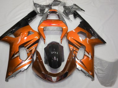 01-03 Orange & Silber GSXR 600-750 Motorrad Verkleidung