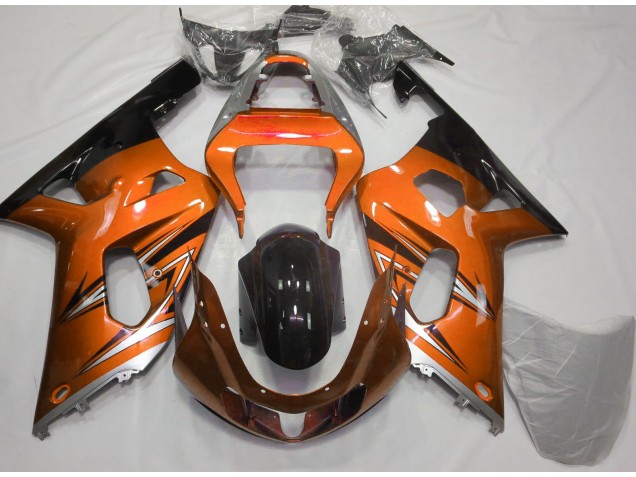 01-03 Orange & Silber GSXR 600-750 Motorrad Verkleidung 01-03 Orange & Silber GSXR 600-750 Motorrad Verkleidung
