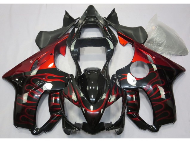 01-03 Rot Flamme CBR600 F4i Motorrad Verkleidung