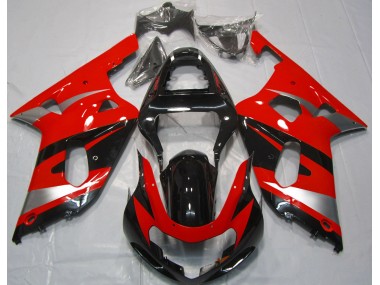01-03 Rot OEM-Stil GSXR 600-750 Motorrad Verkleidung