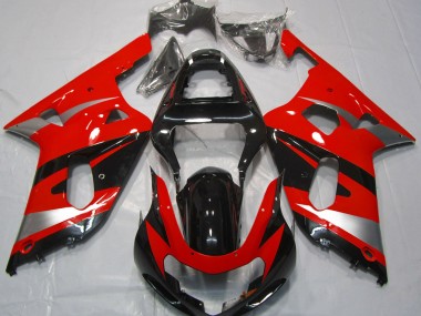 01-03 Rot OEM-Stil GSXR 600-750 Motorrad Verkleidung