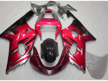 01-03 Rot & Silber GSXR 600-750 Motorrad Verkleidung