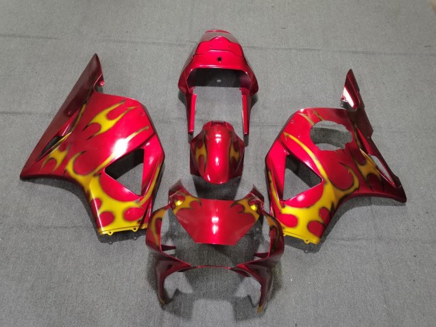 02-03 Rot & Gold-Stil CBR954RR Motorrad Verkleidung 02-03 Rot & Gold-Stil CBR954RR Motorrad Verkleidung