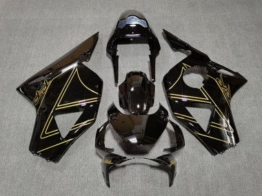 02-03 Schwarz Glänzend & Gold CBR954RR Motorrad Verkleidung