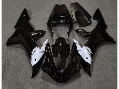02-03 Schwarz Glänzend Weiß & Silber R1 Motorrad Verkleidung