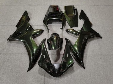02-03 Waldgrün & Gold R1 Motorrad Verkleidung