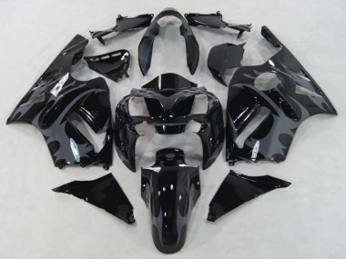 02-05 Schwarz Weiß & Blau ZX12R Motorrad Verkleidung