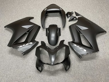 02-12 Matt Schwarz VFR800 Motorrad Verkleidung