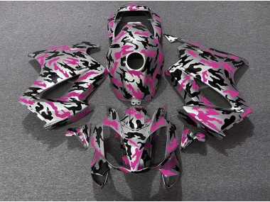 02-12 Rosa Tarnung VFR800 Motorrad Verkleidung