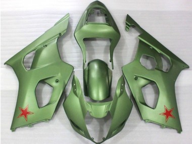 03-04 Armeegrün GSXR 1000 Motorrad Verkleidung