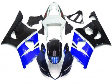 03-04 Blau & Schwarz Glänzend Custom Stil GSXR 1000 Motorrad Verkleidung
