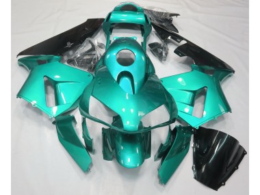 03-04 Blaugrün Schlicht CBR600RR Motorrad Verkleidung