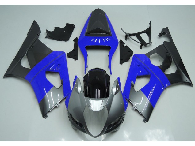 03-04 Blausilber & Schwarz GSXR 1000 Motorrad Verkleidung