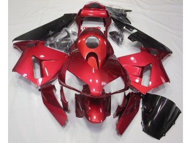 03-04 Candy Red Plain CBR600RR Motorrad Verkleidung