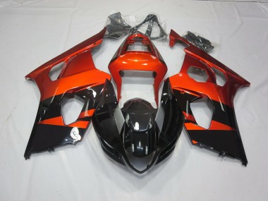 03-04 Gebranntes Orange & Schwarz GSXR 1000 Motorrad Verkleidung