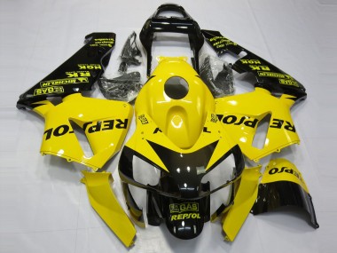 03-04 Gelb Glänzend Repsol CBR600RR Motorrad Verkleidung