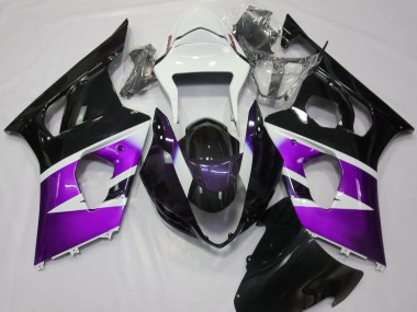 03-04 Glanz Lila & Weiß GSXR 1000 Motorrad Verkleidung