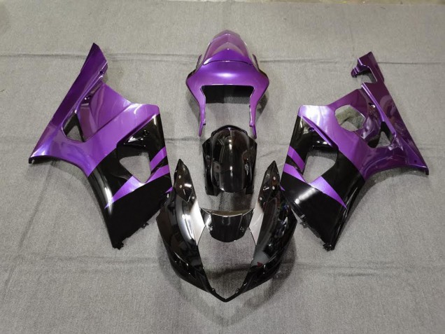 03-04 Glanz Lila & Schwarz GSXR 1000 Motorrad Verkleidung 03-04 Glanz Lila & Schwarz GSXR 1000 Motorrad Verkleidung