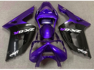 03-04 Glanz Lila & Schwarz ZX6R Motorrad Verkleidung