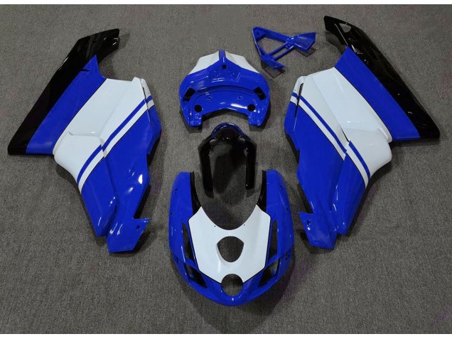 03-04 Glänzend Blau & Weiß Ducati 749 999 Motorrad Verkleidung