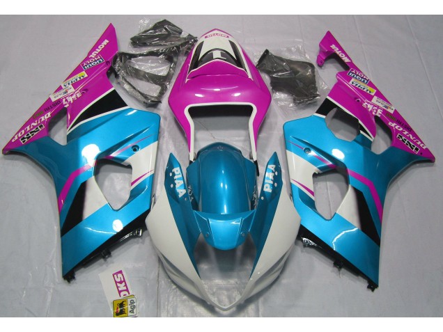 03-04 Glänzend Blau & Matt Schwarz GSXR 1000 Motorrad Verkleidung