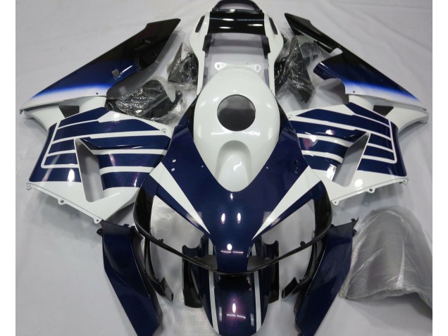 03-04 Glänzend Weiß & Blau Verblasst CBR600RR Motorrad Verkleidung 03-04 Glänzend Weiß & Blau Verblasst CBR600RR Motorrad Verkleidung