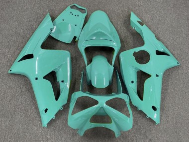 03-04 Glänzend Cyan Plain ZX6R Motorrad Verkleidung