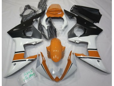 03-04 Glänzend Weiß & Orange R6 Motorrad Verkleidung